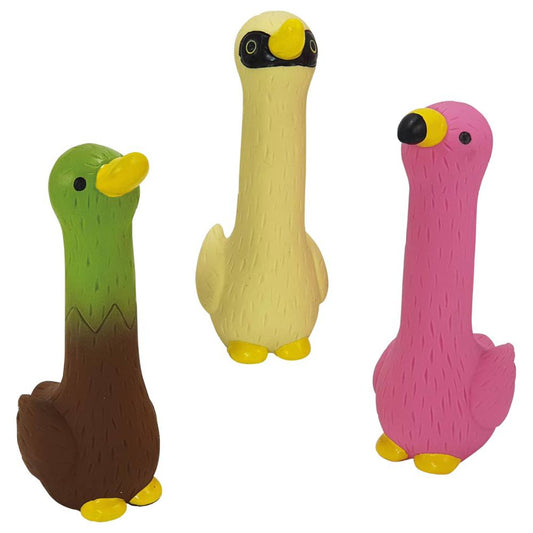 Nobby Latex Hundespielzeug - 3er Set Vogel - 14 cm - Tierfiguren - quietscht
