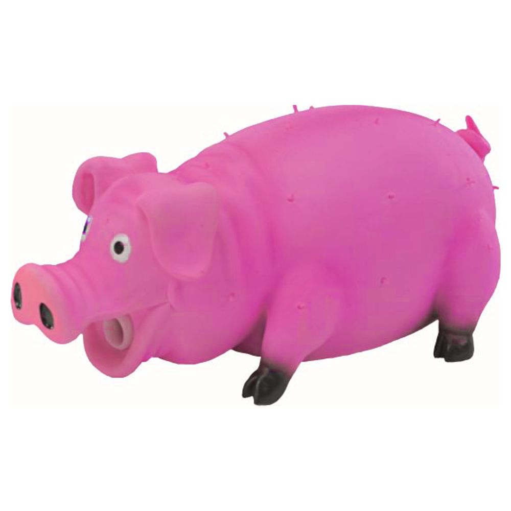 Nobby Latex Hundespielzeug Schwein - 21 cm - grunzt Apportierspielzeug Squeaker