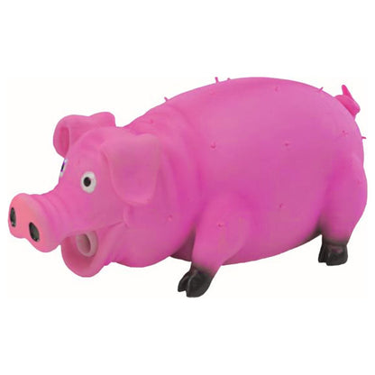 Nobby Latex Hundespielzeug Schwein - 21 cm - grunzt Apportierspielzeug Squeaker