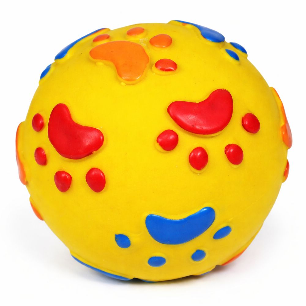 Nobby Latex Pfotenball - gelb