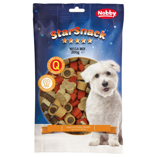 Nobby StarSnack MEGA MIX - 200 g - weiche Leckerli - Soft-Snacks - Hundesnacks