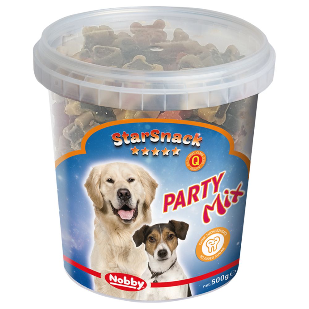 Nobby StarSnack PARTY MIX - 500 g - weiche Leckerli - Soft-Snacks - Hundesnacks