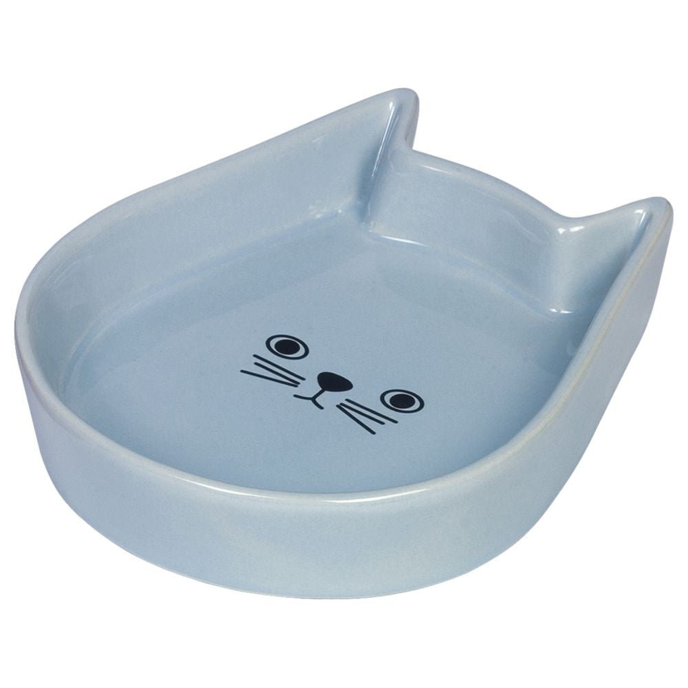 Nobby Keramik-Schale KITTY FACE - hellblau