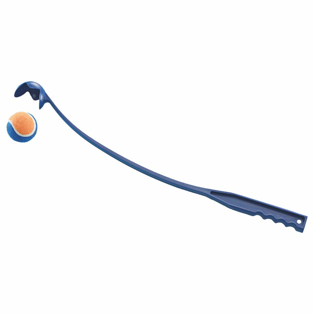 Nobby Ballwerfer - 63 cm - Ballschleuder mit Tennisball - blau/orange - Launcher
