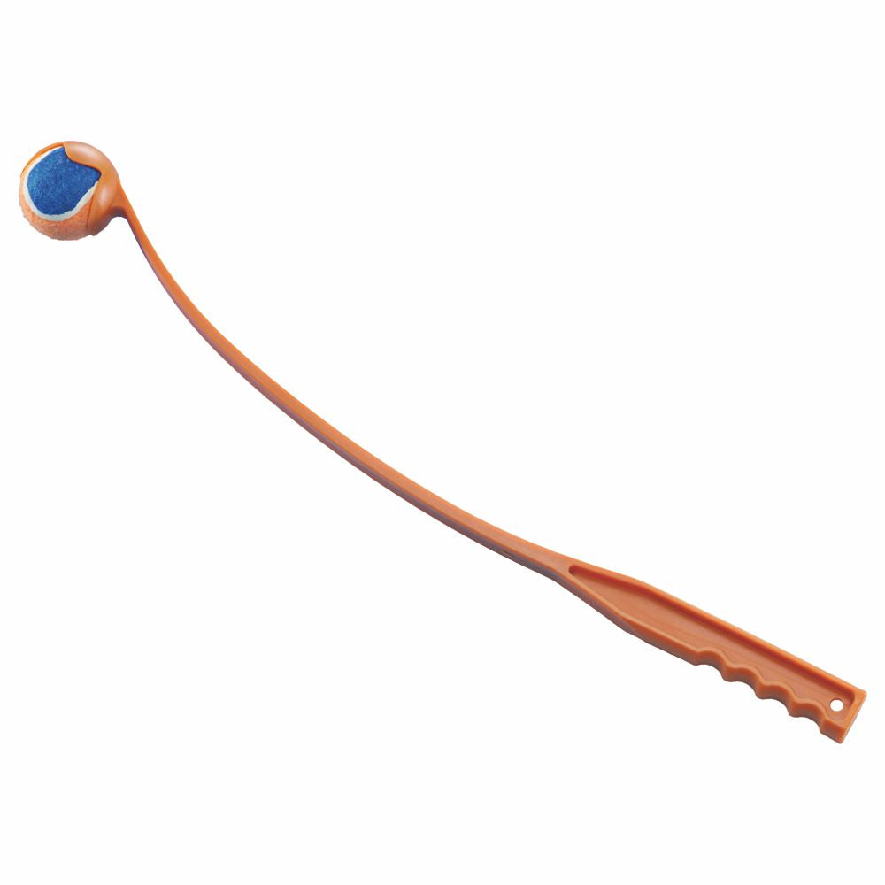 Nobby Ballwerfer - 63 cm - Ballschleuder mit Tennisball - blau/orange - Launcher