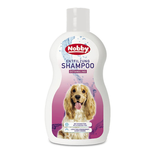 Nobby Langhaar-Hundeshampoo - 300 ml - Shampoo mit Shea-Butter - zur Entfilzung