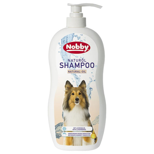 Nobby Naturöl-Hundeshampoo - 1000 ml - Shampoo mit Lavendelöl wehrt Parasiten ab