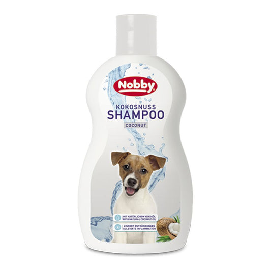 Nobby Kokosnuss-Hundeshampoo - 300 ml - Shampoo mit Kokosöl - lindert Juckreiz