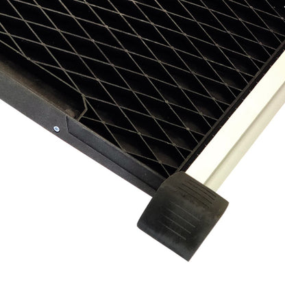 Nobby Aluminium Teleskop-Rampe - bis 90 kg - 158x42 cm - Hunderampe Hundetreppe