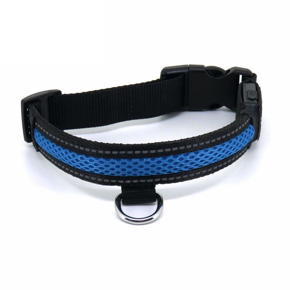 Nobby Sicherheitshalsband FLASH MESH - S/M/L - Leuchthalsband LED Halsband Hund