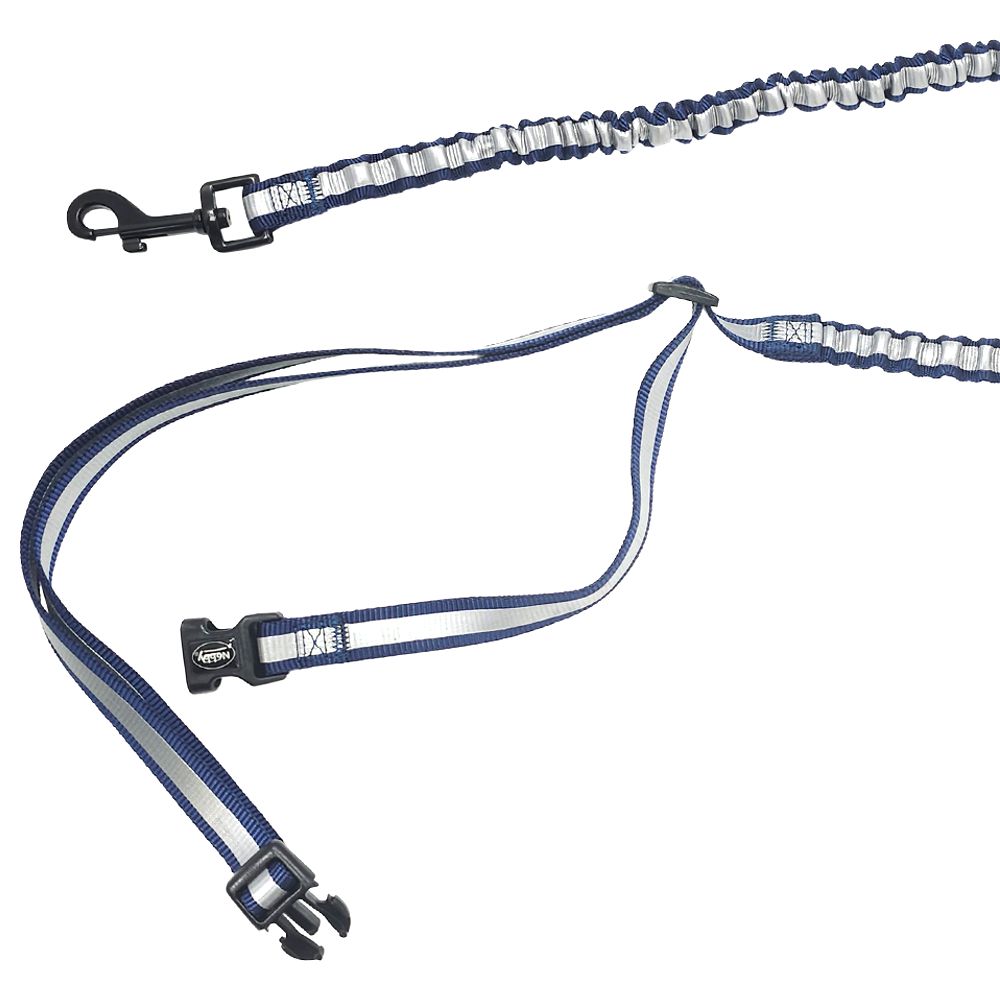 Nobby Joggingleine ELASTIC mit Hüftgurt - Walkingleine Sportleine elastisch