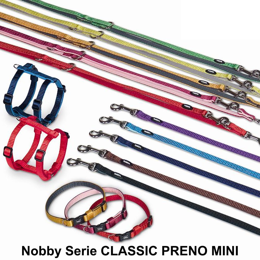 Nobby Führleine CLASSIC PRENO MINI - 200 cm lang 10 mm breit - Nylon Hundeleine