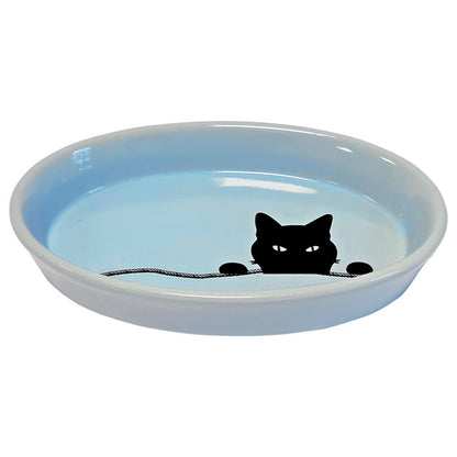 Nobby Keramik Katzenschale WILSON - oval - Milchschale Futternapf Fressnapf Napf