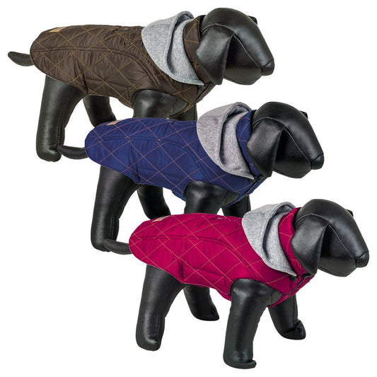 Nobby Hundemantel SAVIN - rot/blau/braun - Hundejacke Regenmantel Hundepullover