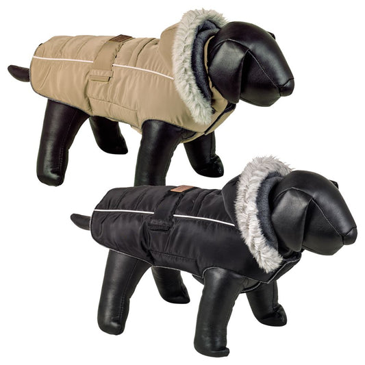 Nobby Hundemantel BOKA - beige/schwarz - Hundejacke Regenmantel Hundepullover
