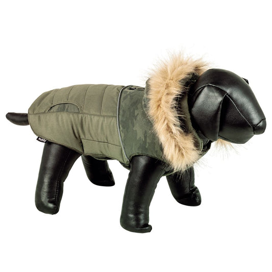 Nobby Hundemantel BLEDA - olivgrün - Hundejacke Regenmantel Hundepullover