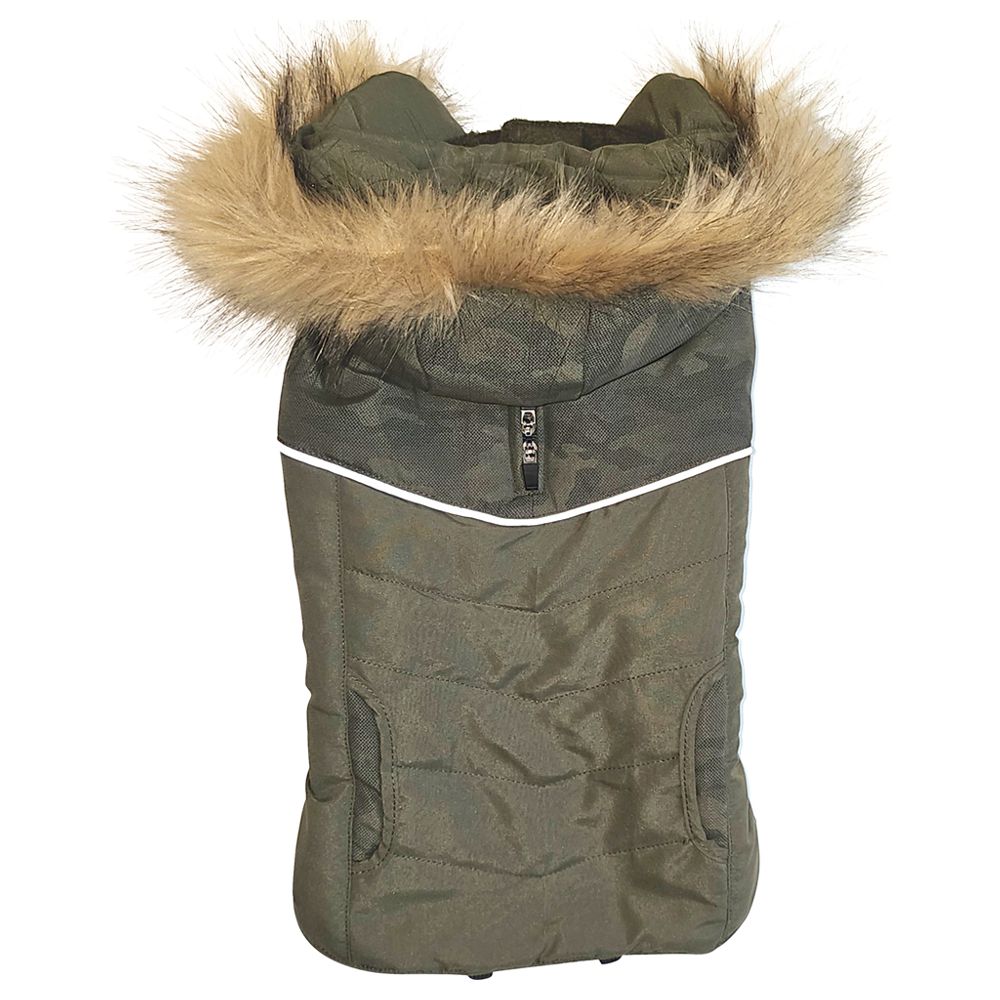 Nobby Hundemantel BLEDA - olivgrün - Hundejacke Regenmantel Hundepullover