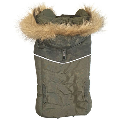 Nobby Hundemantel BLEDA - olivgrün - Hundejacke Regenmantel Hundepullover