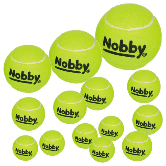 Nobby Tennisball - gelb - Apportierspiel Ball für Hund mit und ohne Quietschie