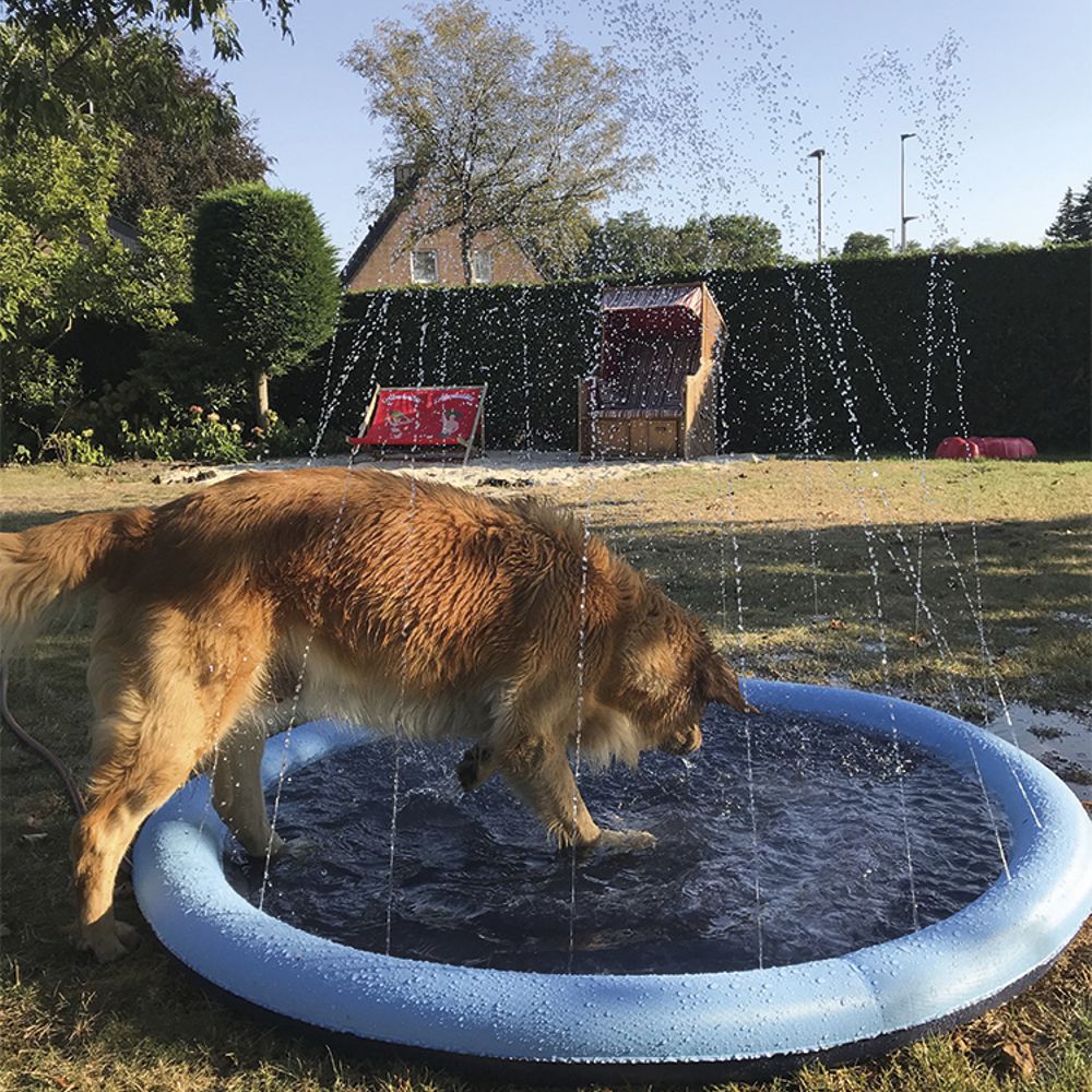 Nobby DOGGY SPLASH POOL 100/150 cm Sprinkler Hundepool Wasserspiel Abkühlung