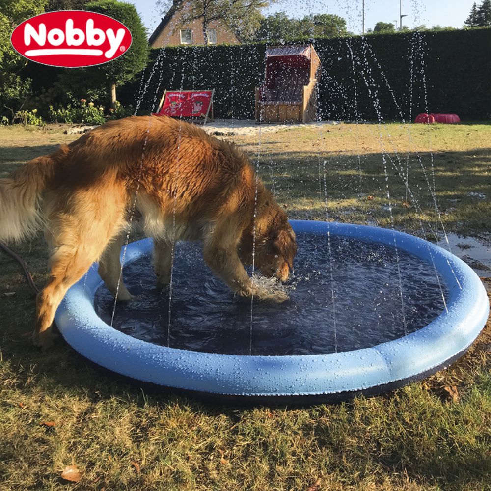 Nobby DOGGY SPLASH POOL 100/150 cm Sprinkler Hundepool Wasserspiel Abkühlung