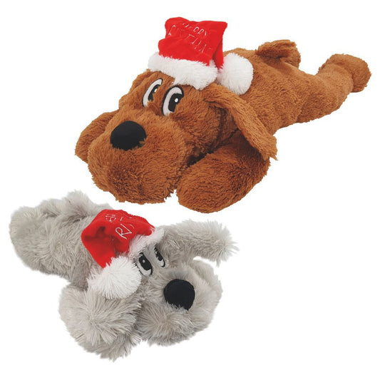 Nobby XMAS Plüsch-Hundespielzeug Hund SCHLAPPI - 28+42 cm Plüschtier Kuscheltier