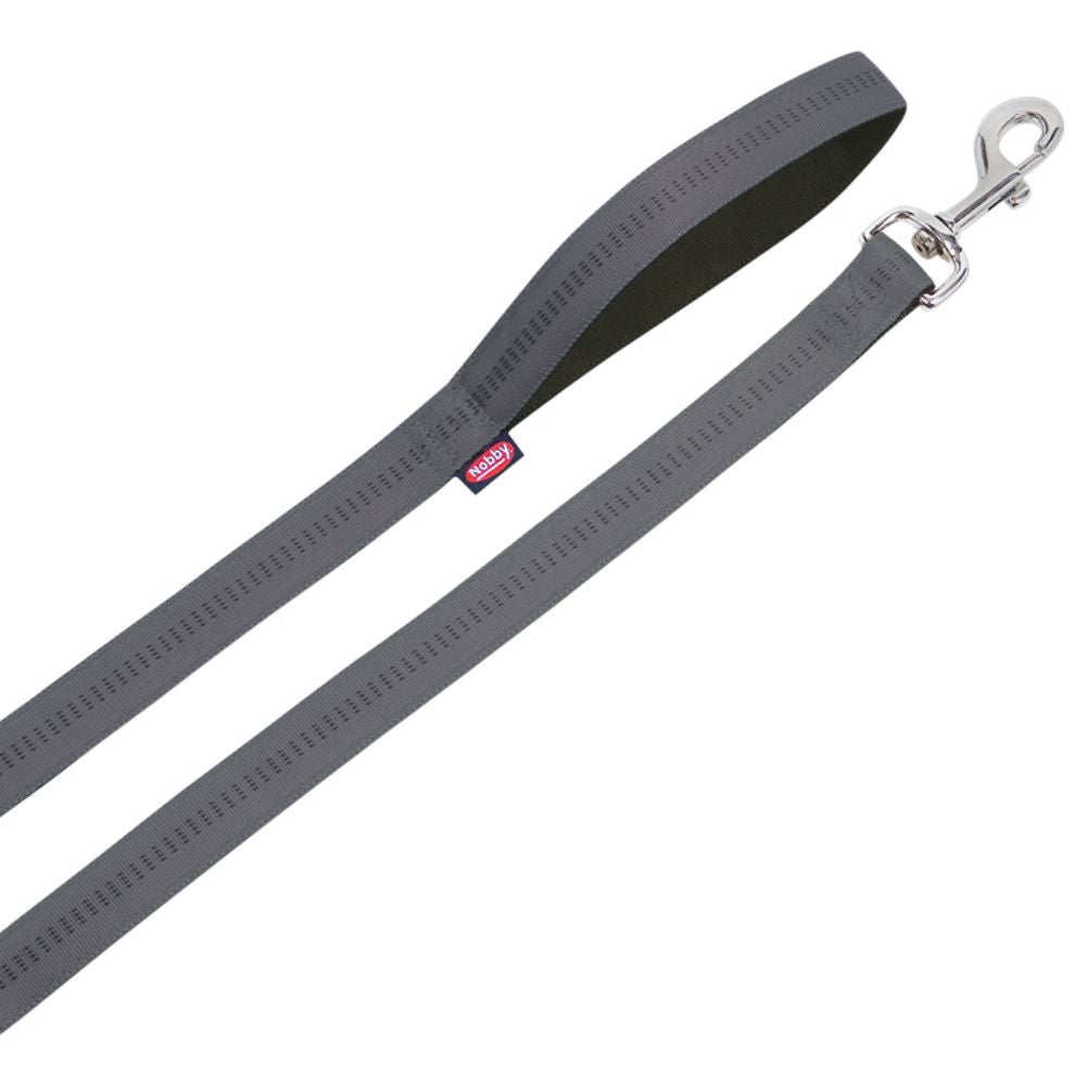 Nobby Leine SOFT GRIP 120 cm lang - 10/15/20/25 mm breit Nylon Hundeleine 1