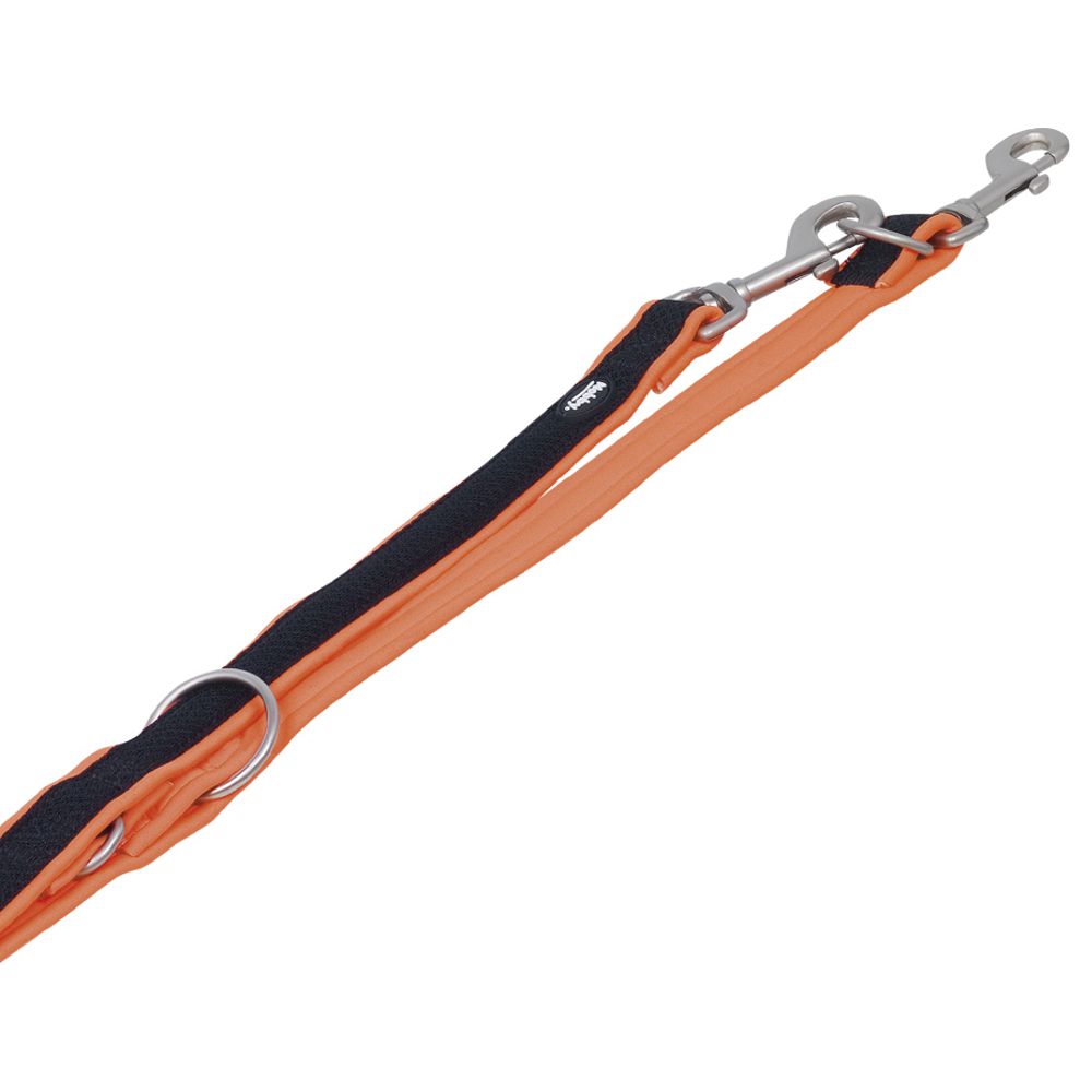 Nobby Führleine MESH PRENO - 200 cm - L-XL / 04 - neon orange
