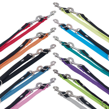 Nobby Führleine MESH PRENO - 200 cm - XS-S/M-L/L-XL - Nylon Hundeleine - 2 m