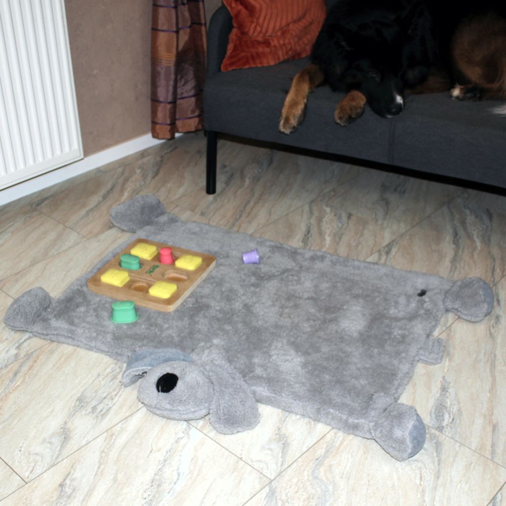 Nobby Kuschelmatte DOGGY - Spielmatte Schutzdecke Schlafplatz Hundematte - grau