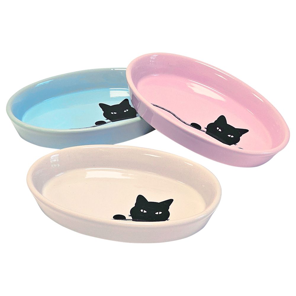 Nobby Keramik Katzenschale WILSON - oval - Milchschale Futternapf Fressnapf Napf