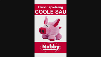Nobby COOLE SAU Plüsch-Hundespielzeug Schwein grunzt Plüschtier Kuscheltier Hund